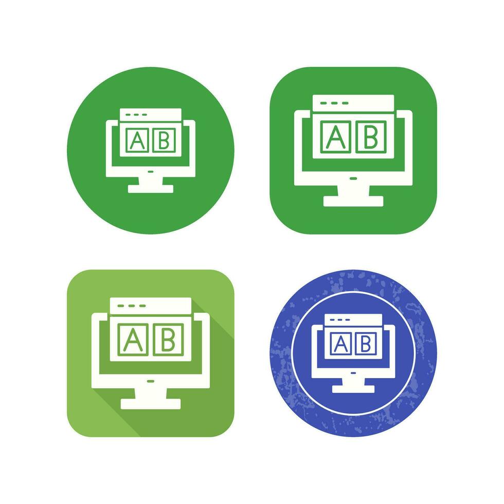 AB Testing Vector Icon