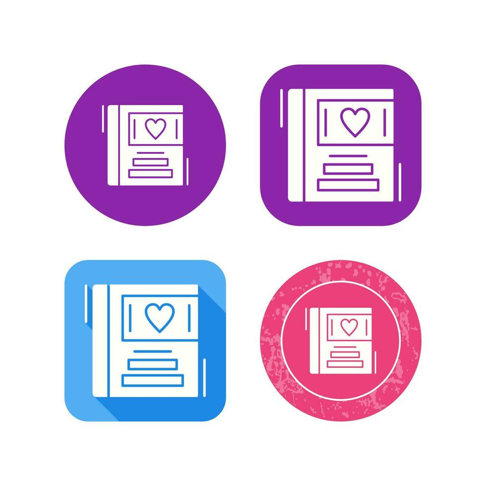 Wedding Album Vector Icon