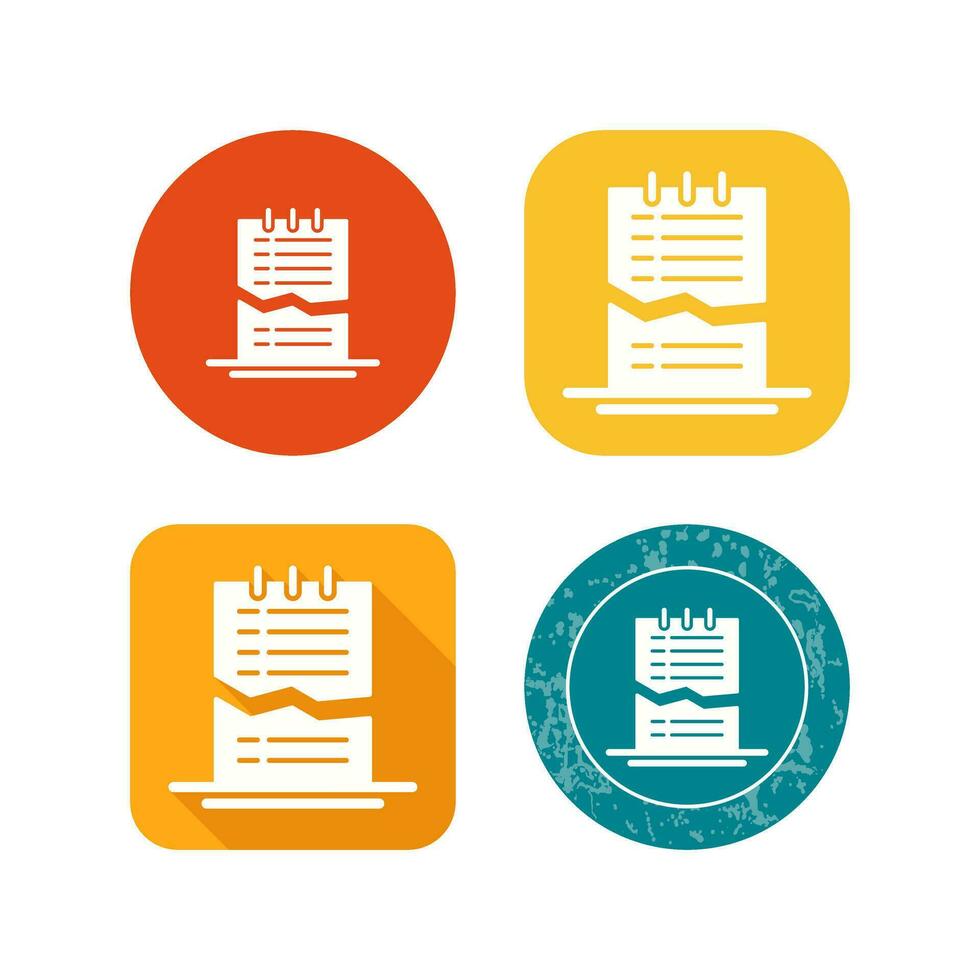 Corrupted List Vector Icon