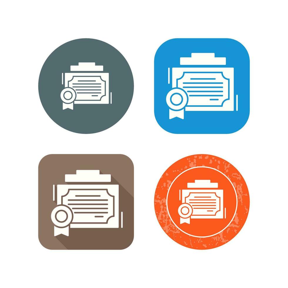 Certificate Vector Icon