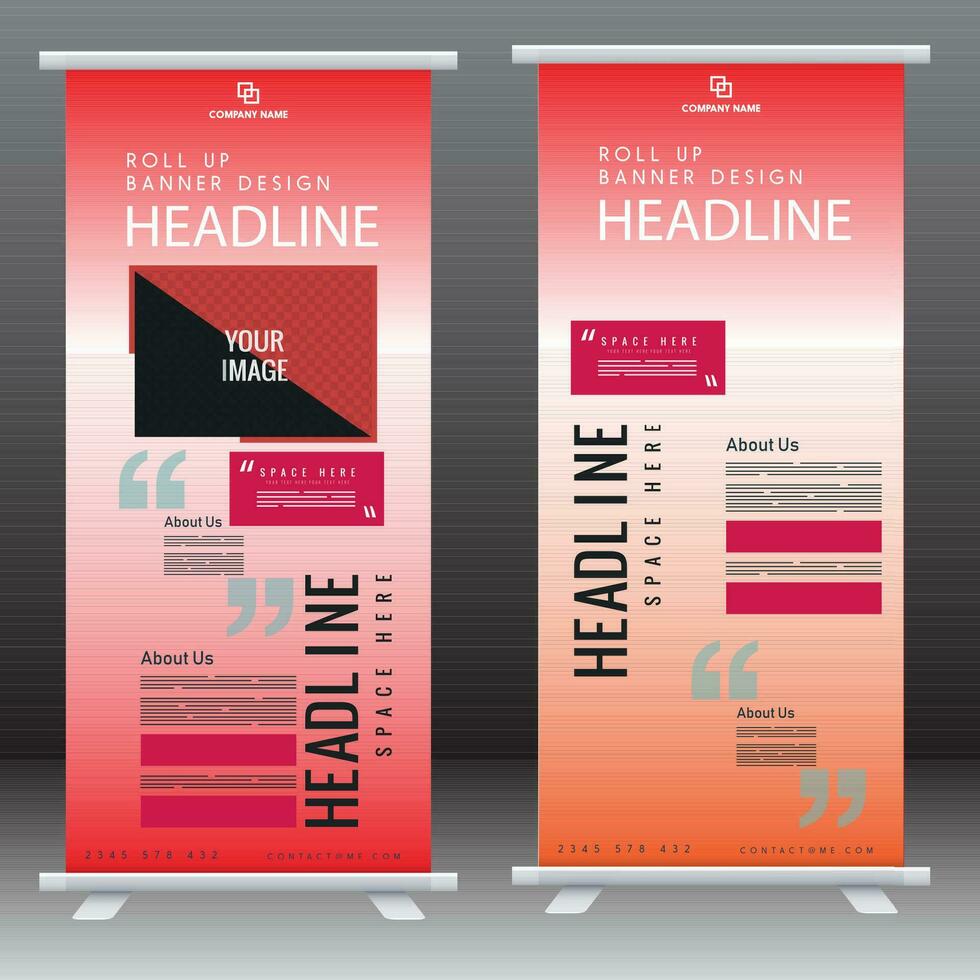 roll up business brochure flyer banner design vertical template vector, cover presentation abstract geometric background, modern publication x-banner and flag-banner, rectangle size. red , blue, green vector