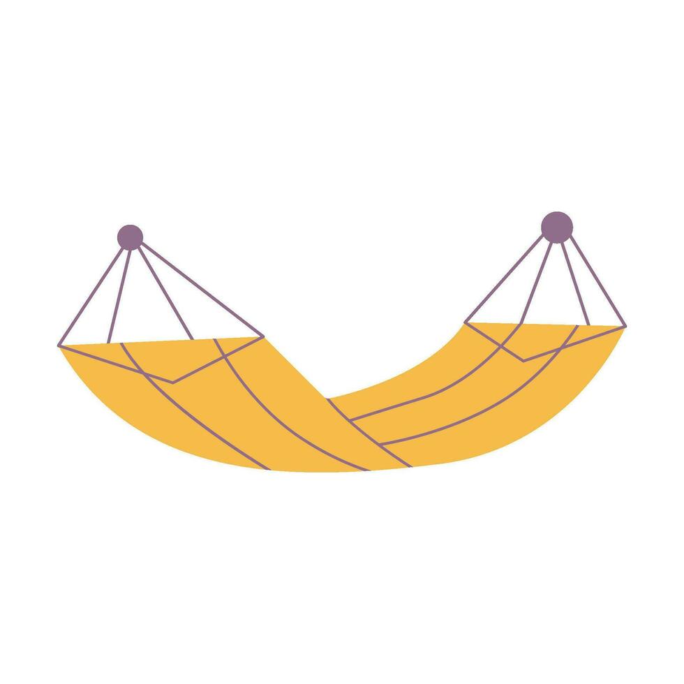 Colorful hammock for relaxing vector