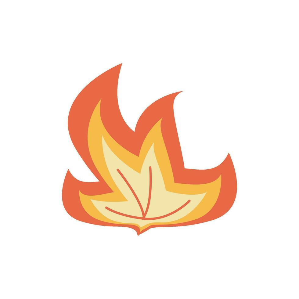 Hand drawn bonfire vector