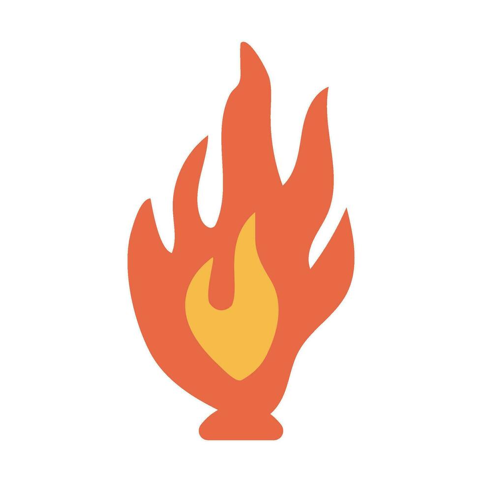 Hand drawn bonfire vector