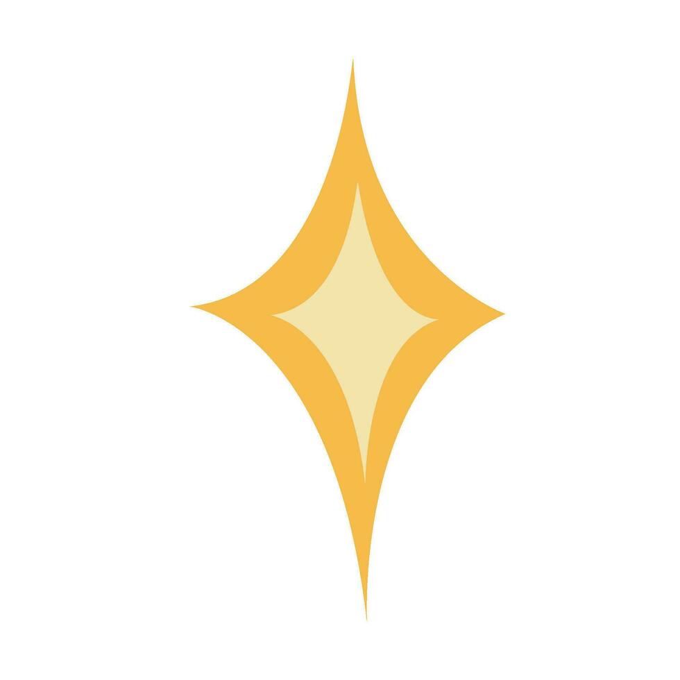 Hand drawn star, clipart vector