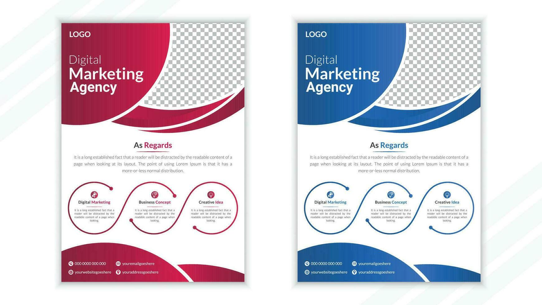 business flyer design template vector