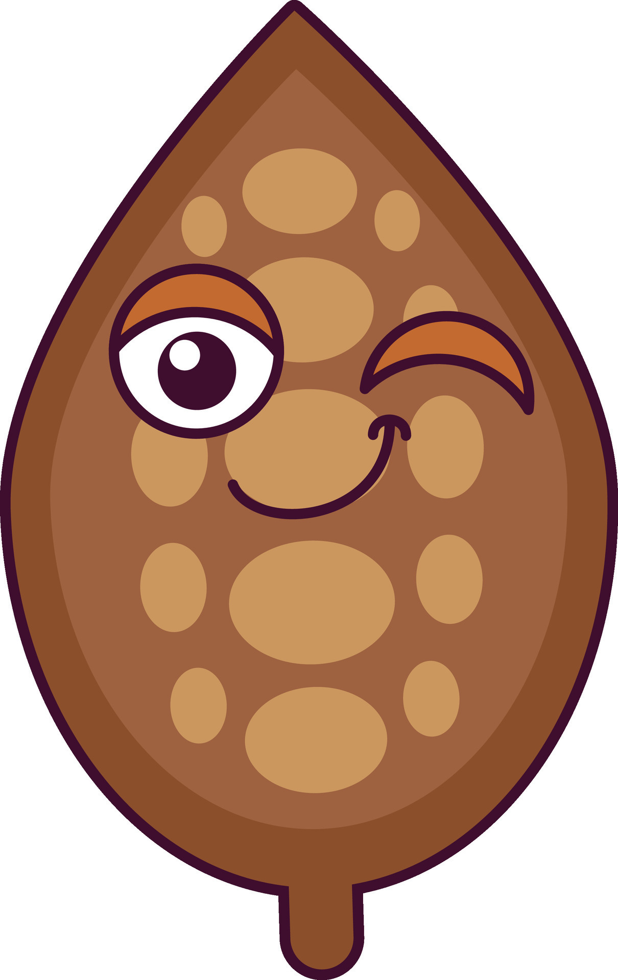 Natural Cocoa Bean Smiling Character 25883760 Vector Art at Vecteezy
