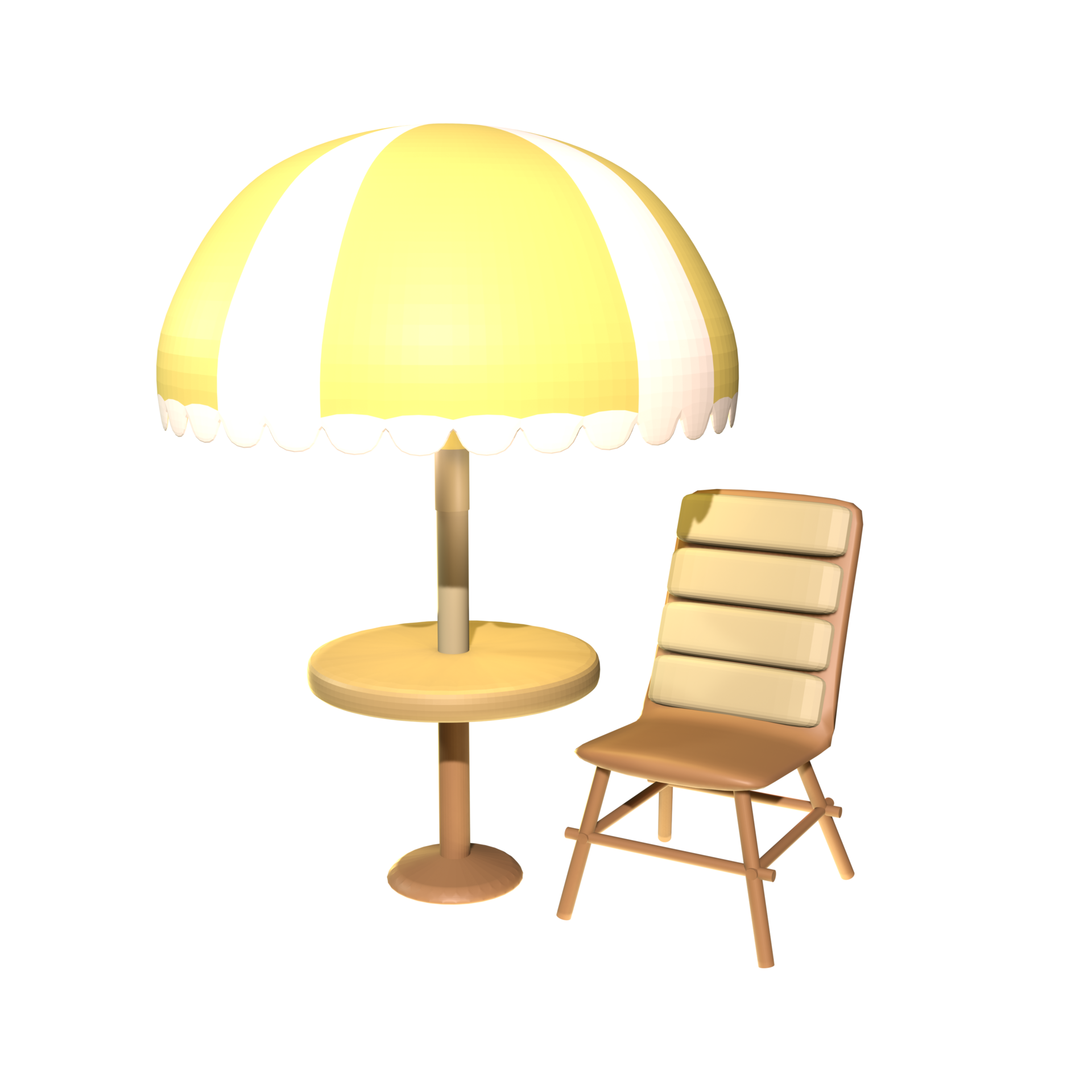3d-beach-cafe-icon-summer-rendered-isolated-on-the-transparent