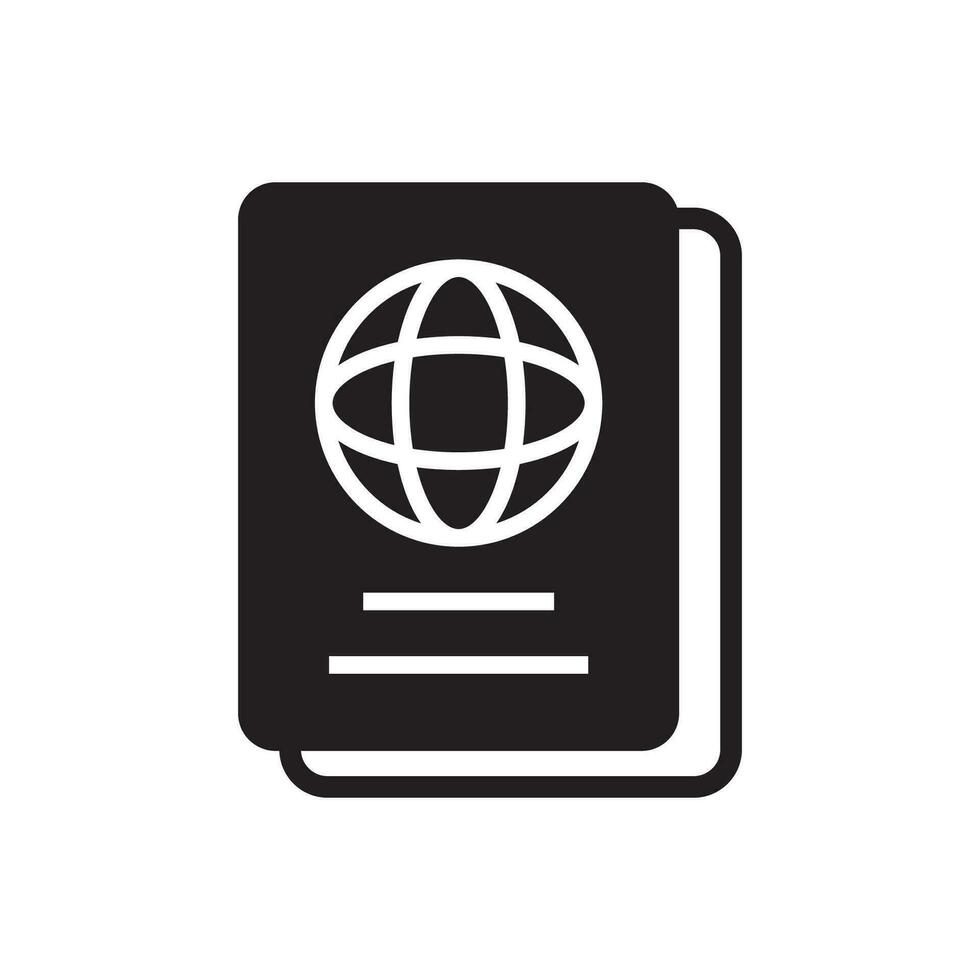 pasaporte icono vector diseño ilustración