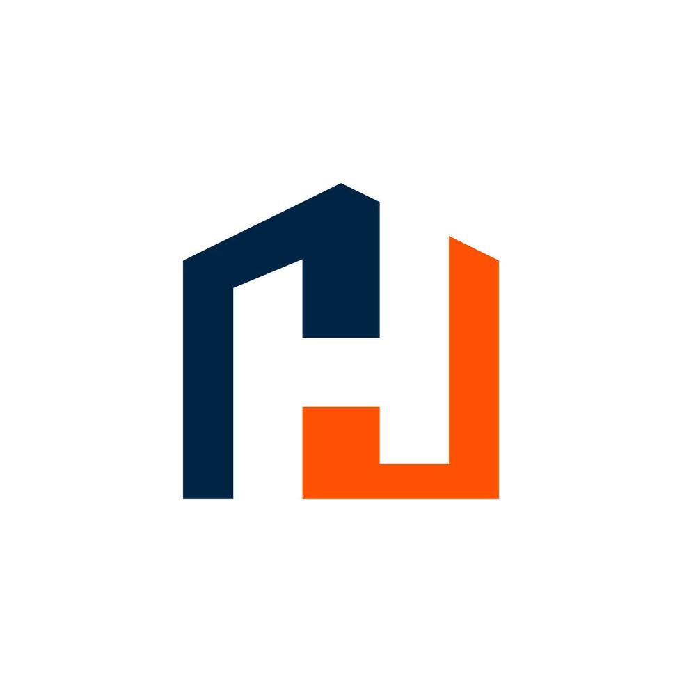 H architecture logo vector design