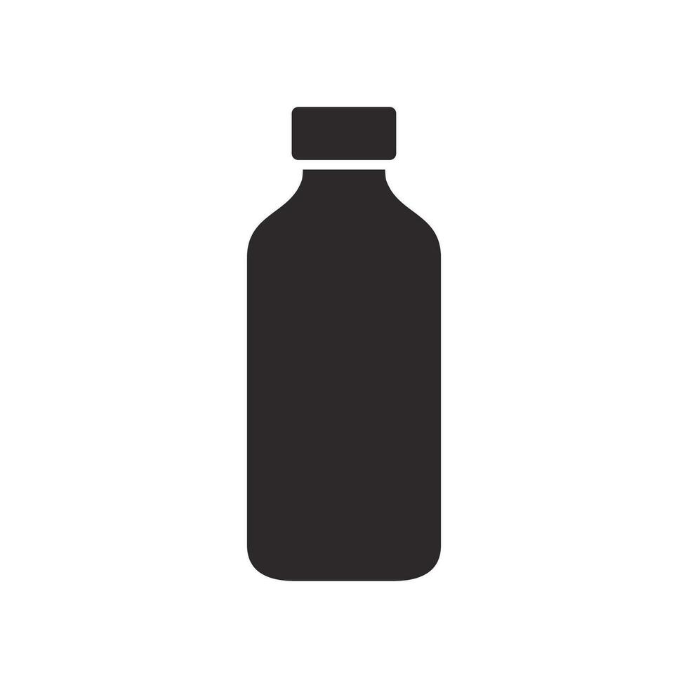 Bottle of water icon. Alcohol drink symbol. Flat Vector illustration