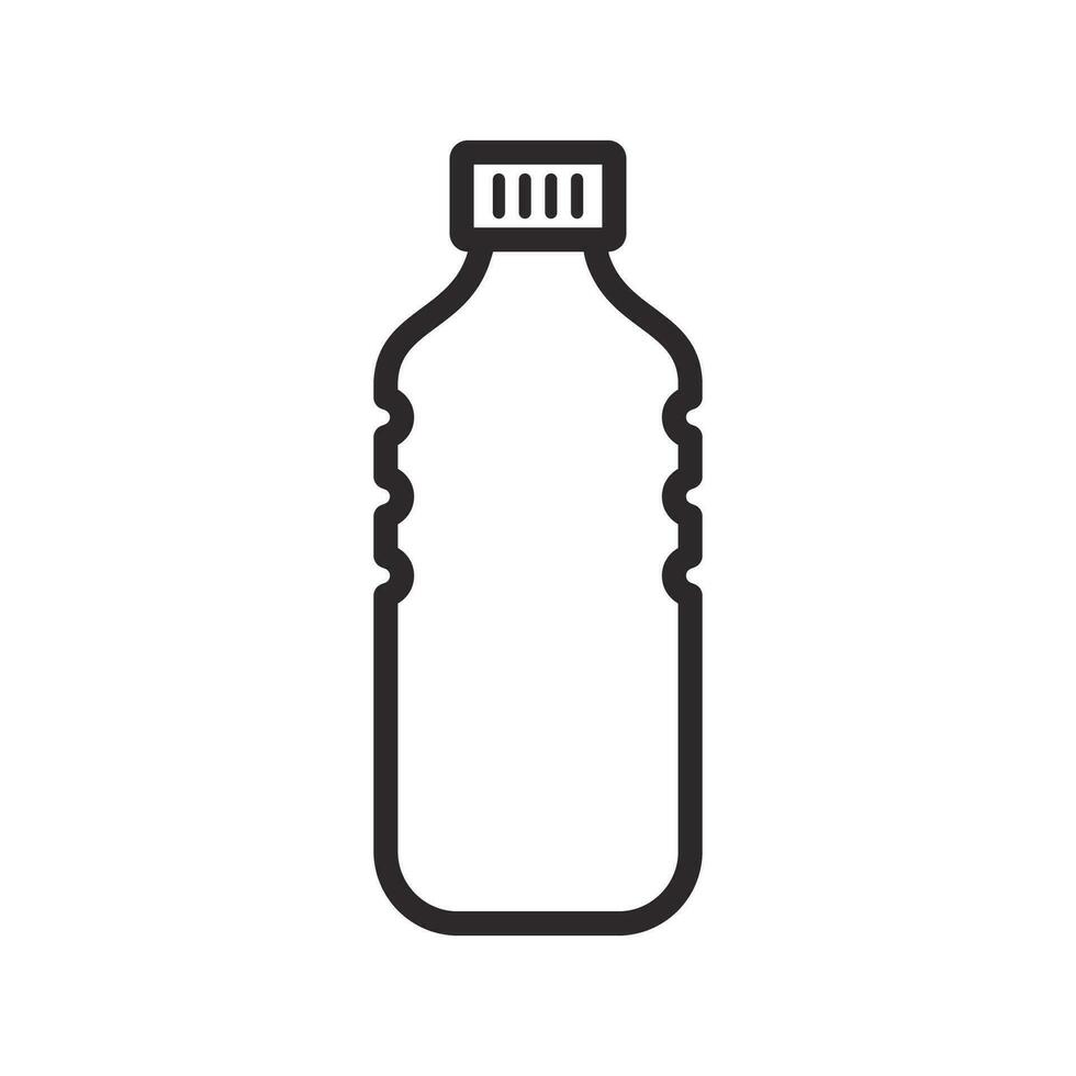 botella de agua icono. alcohol bebida símbolo. plano vector ilustración