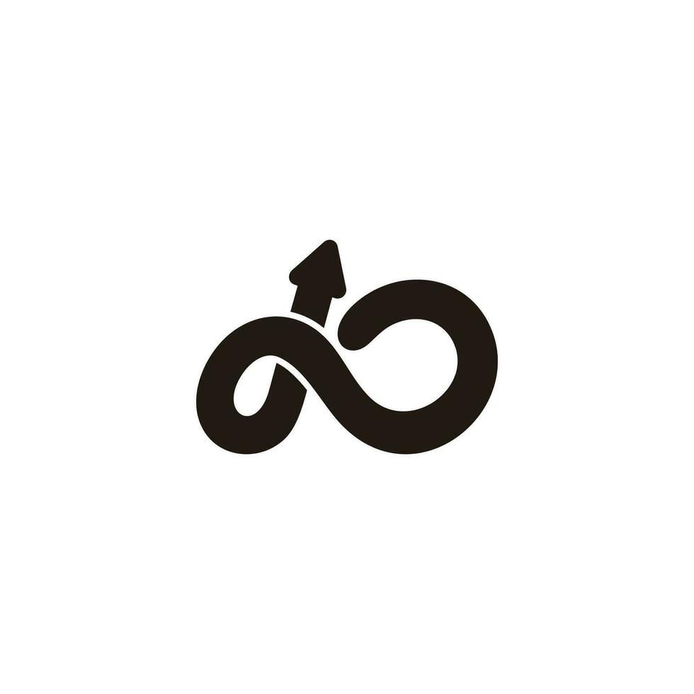 loop motion arrow up simple design vector