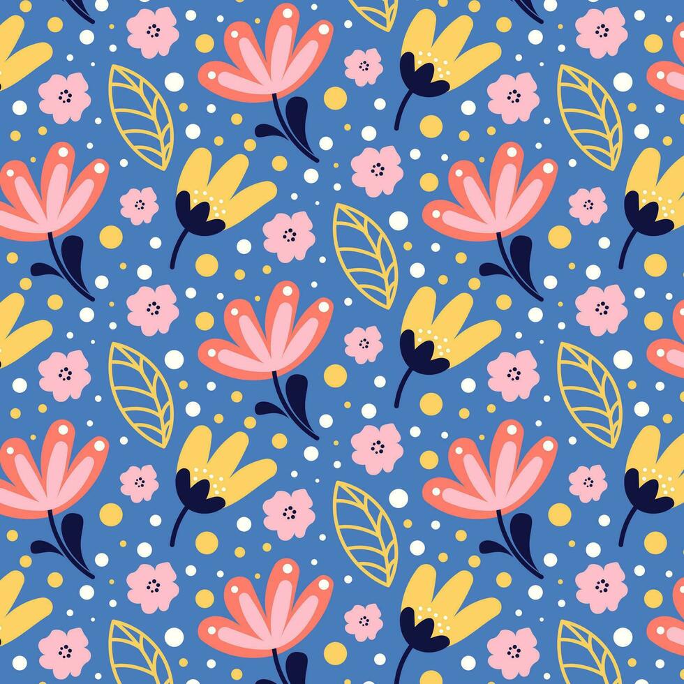 Flowers Pattern Background vector