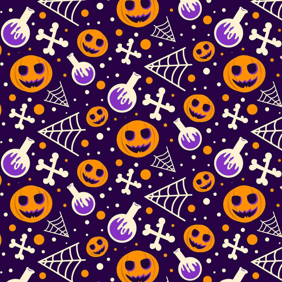 Halloween Pattern Background vector