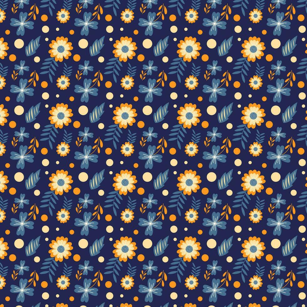 Flowers Pattern Background vector