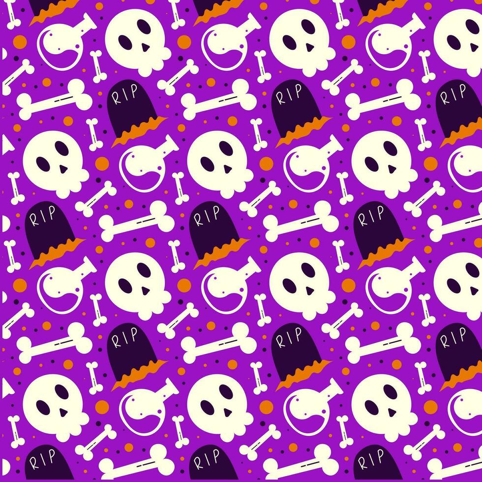 Halloween Pattern Background vector