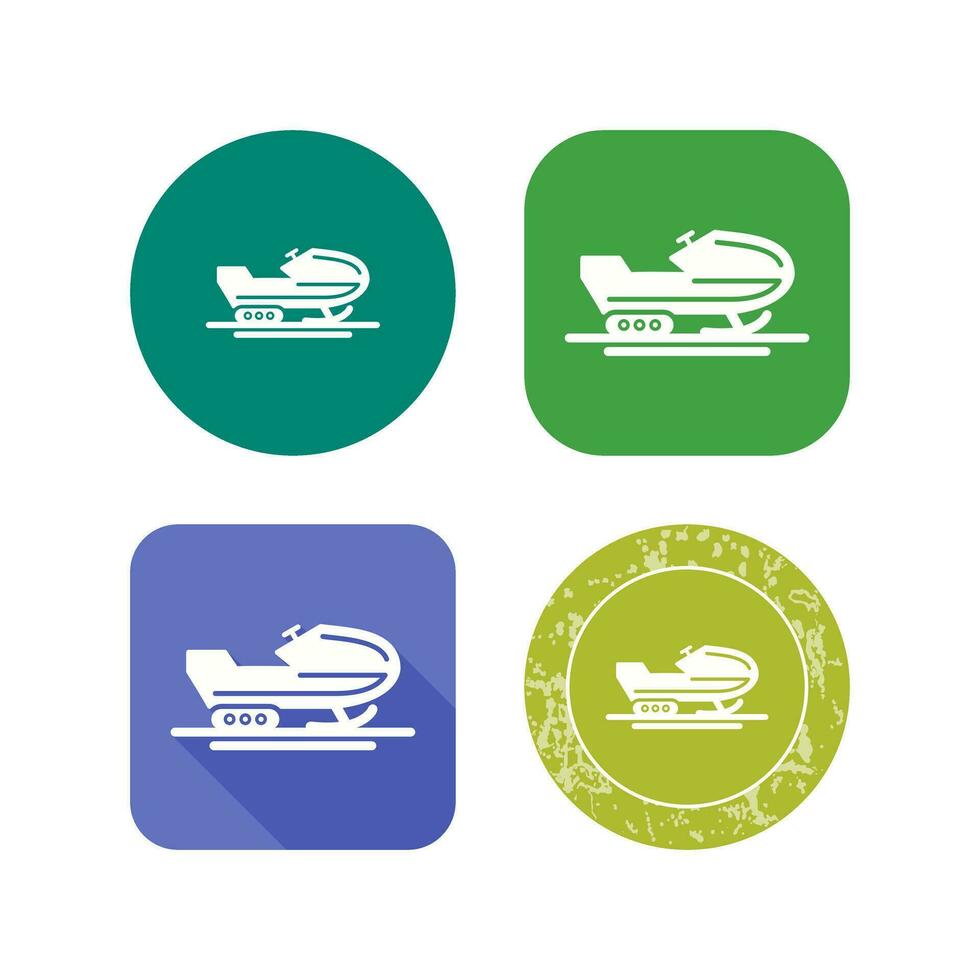Snowmobile Vector Icon