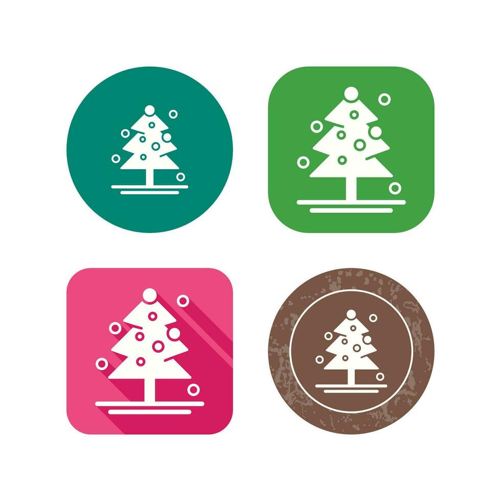 icono de vector de árbol de navidad