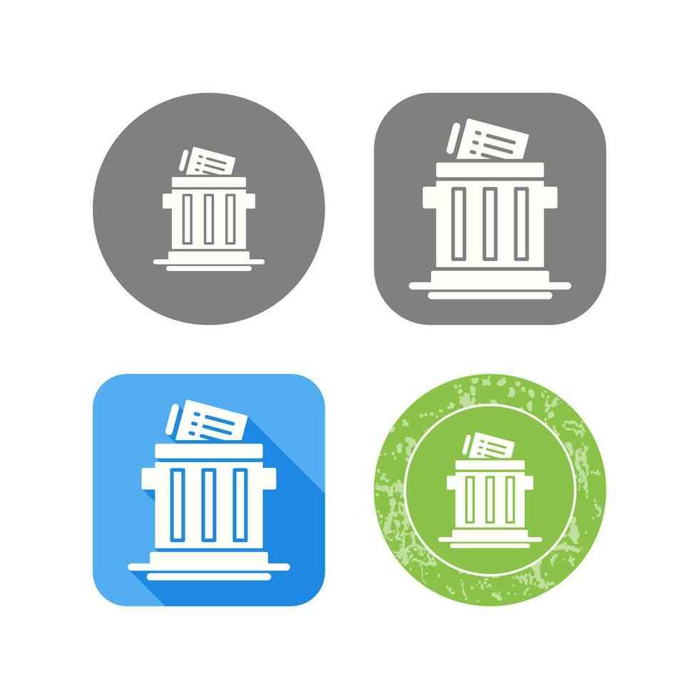 Trash List Vector Icon