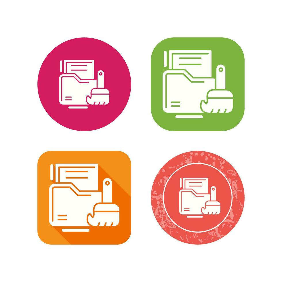 Data Cleaning Vector Icon