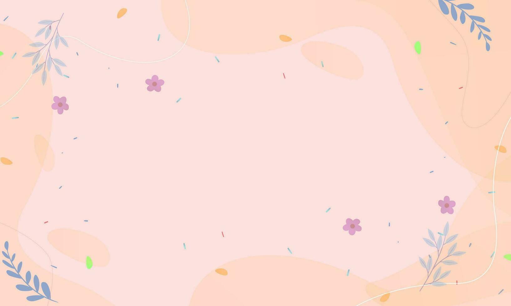 Flat Foral Background vector