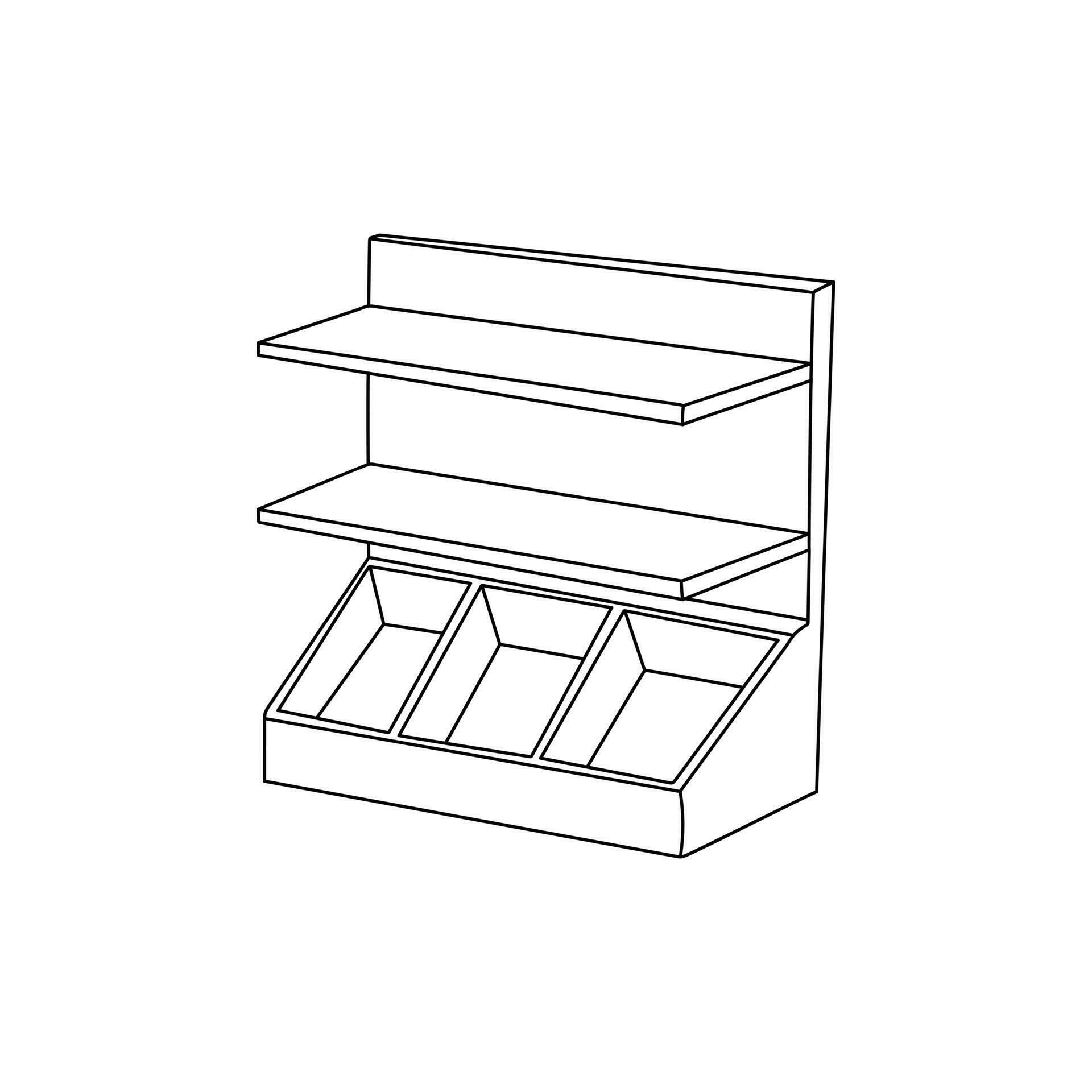 lines interior design of Shelf logo symbol icon, vector graphic design