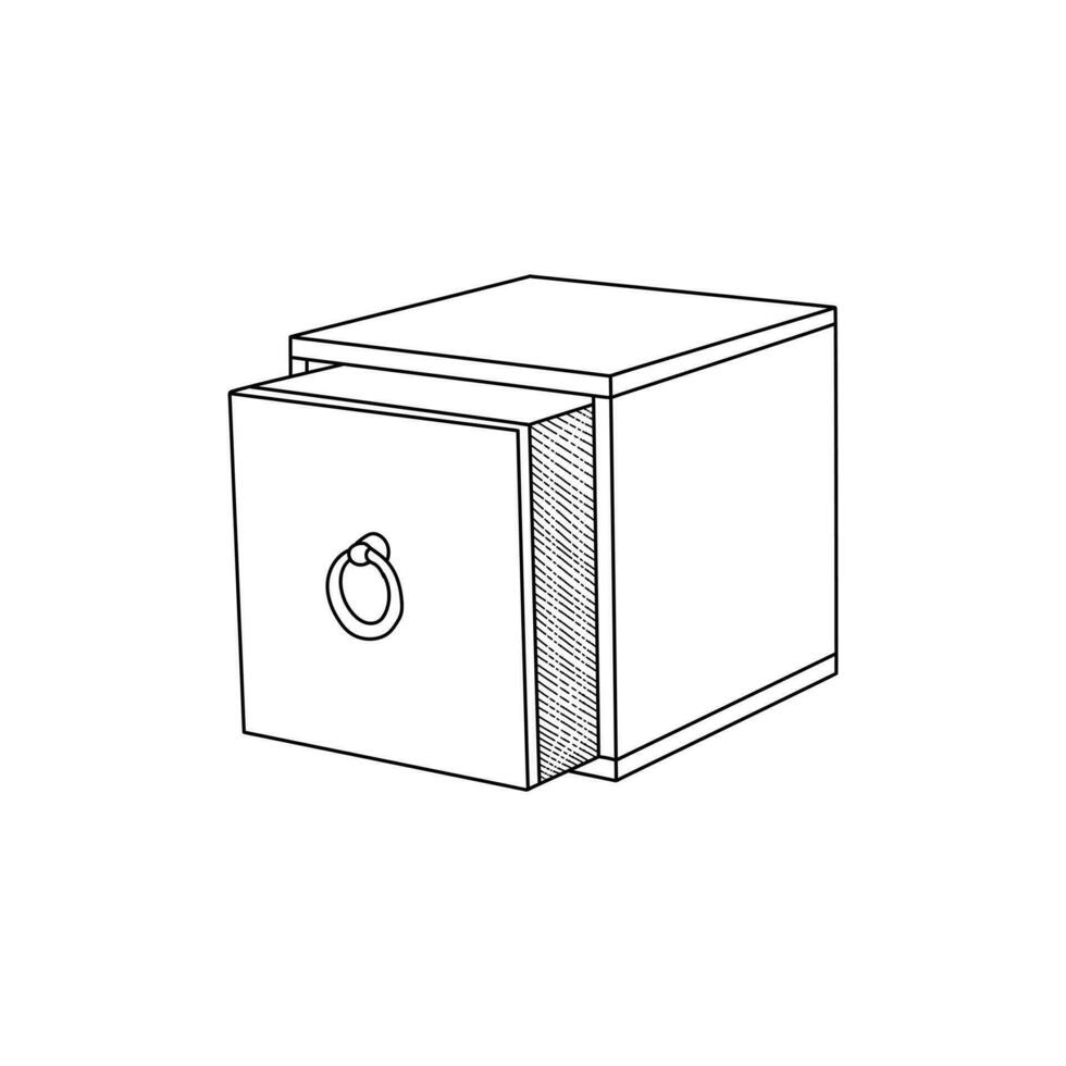 CD Box Line Simple Design Element Graphic Illustration Template cd-box-line-simple-design-element-graphic-illustration-template