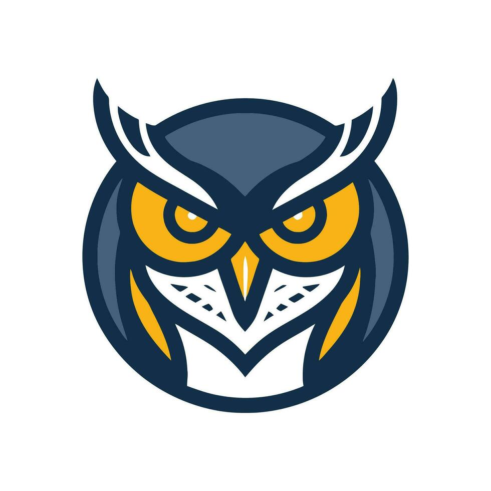 Owl bird Logo Illustration Vector Design