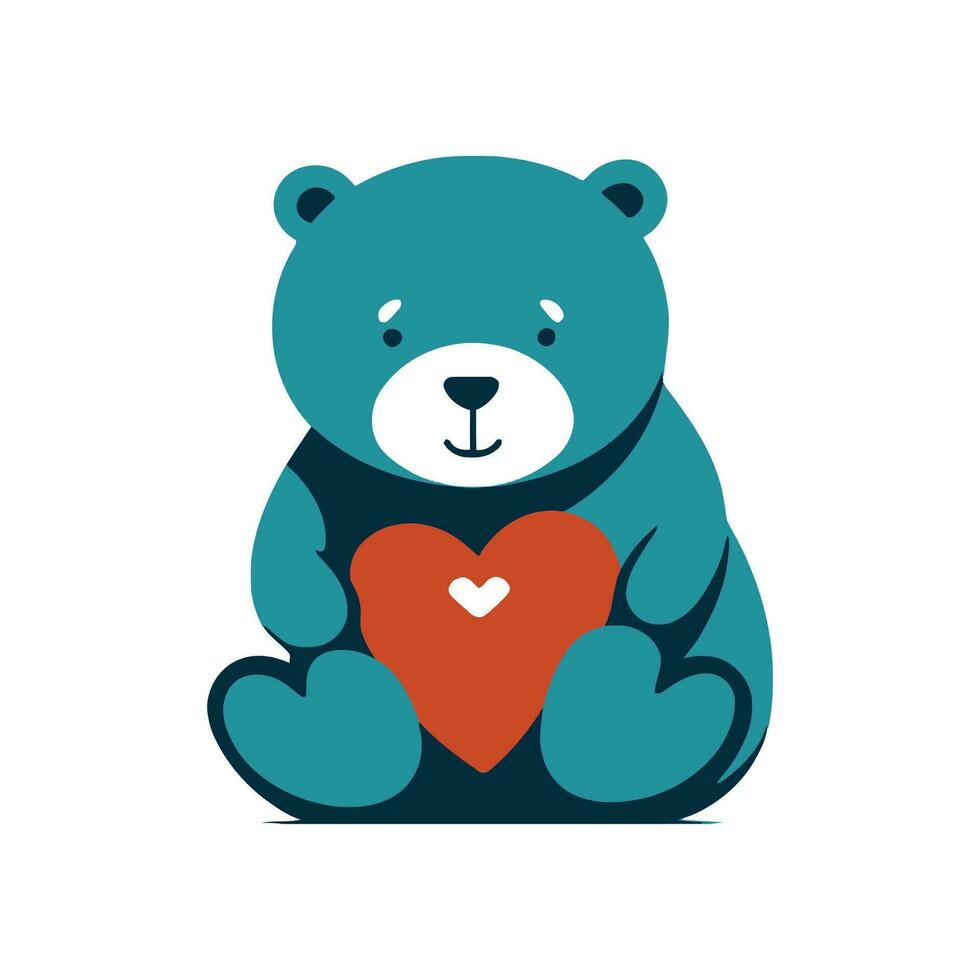 animal oso logo ilustración vector diseño modelo