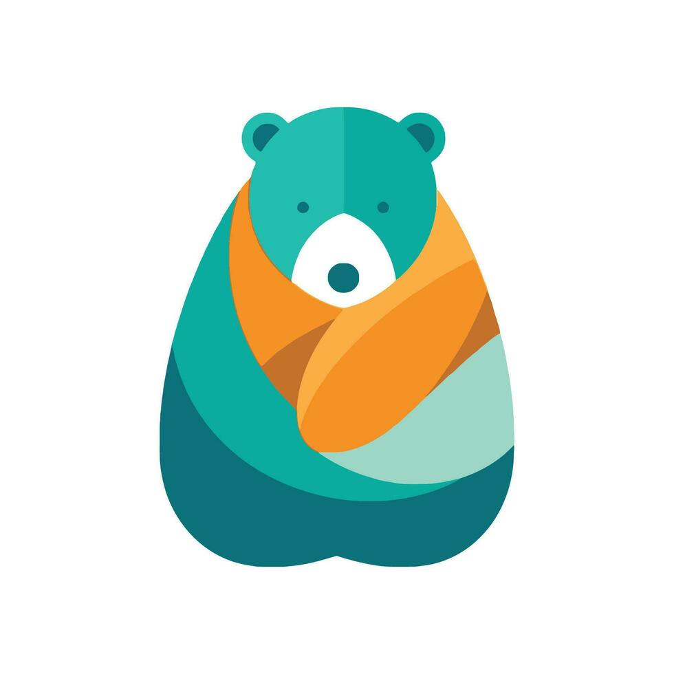 Animal Bear Logo Illustration Vector Design Template