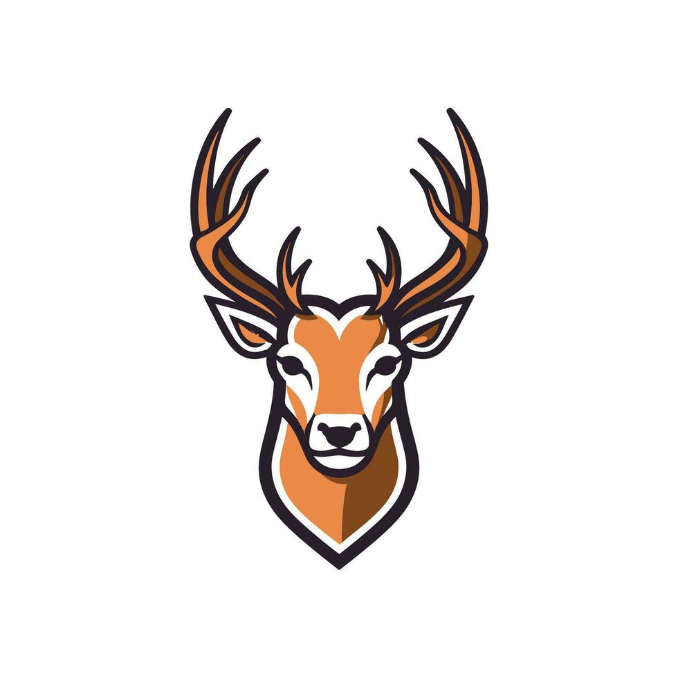 Deer Logo Illustration Vector Design Template