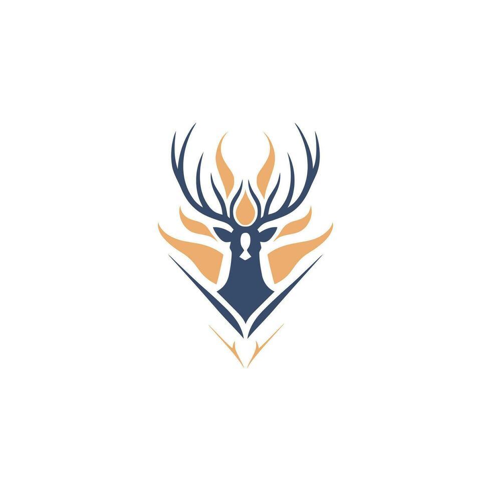 Deer Logo Illustration Vector Design Template