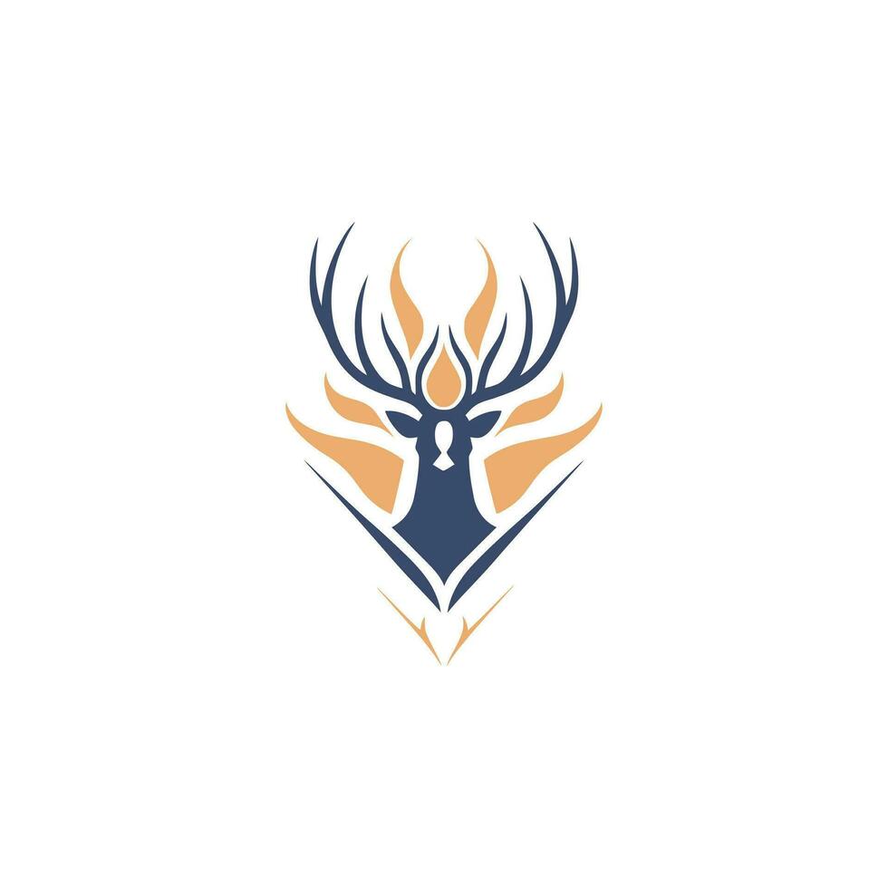 Deer Logo Illustration Vector Design Template