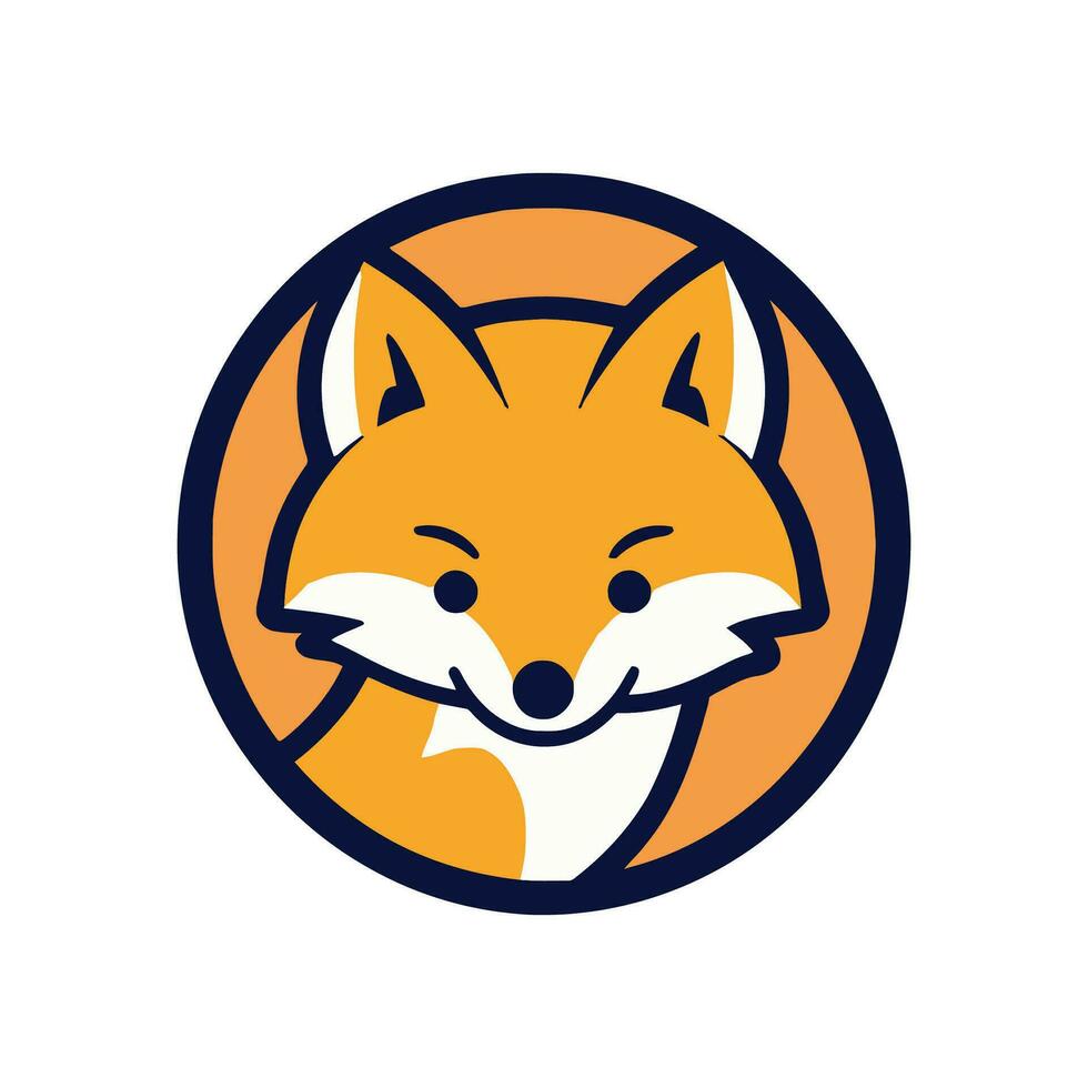 Fox Animal Logo Mascot Vector Design Illustration.