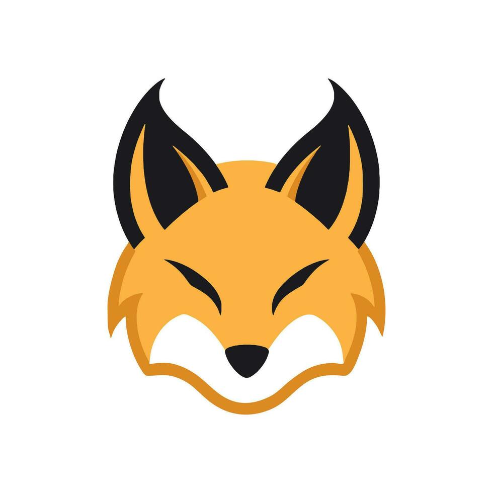 Fox Animal Logo Mascot Vector Design Illustration.