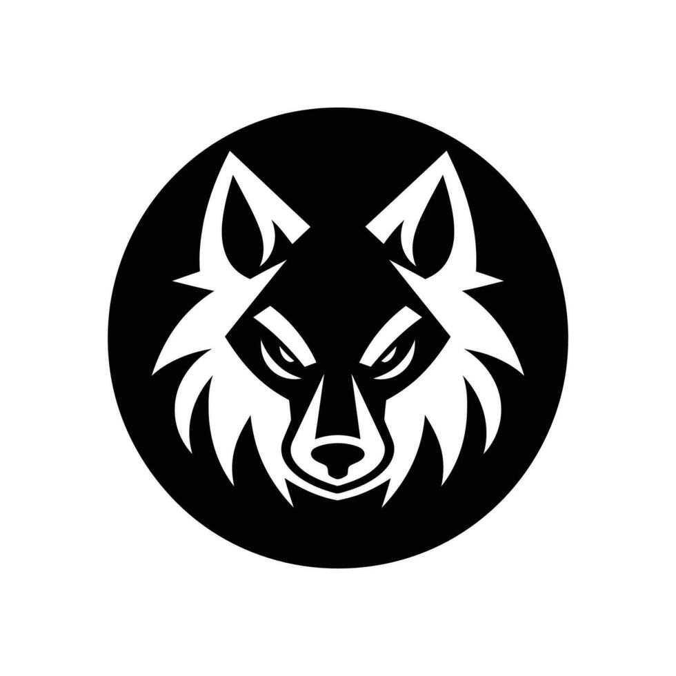 lobo logo ilustración vector diseño modelo