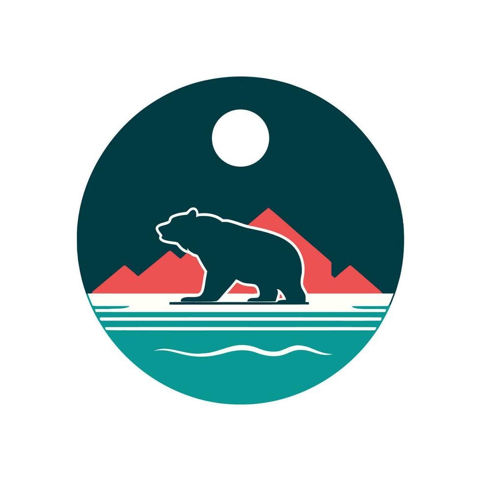 Animal Bear Logo Illustration Vector Design Template