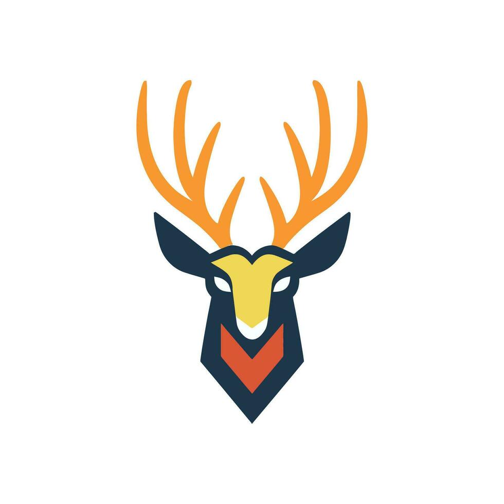 Deer Animal Logo Illustration Vector Design Template