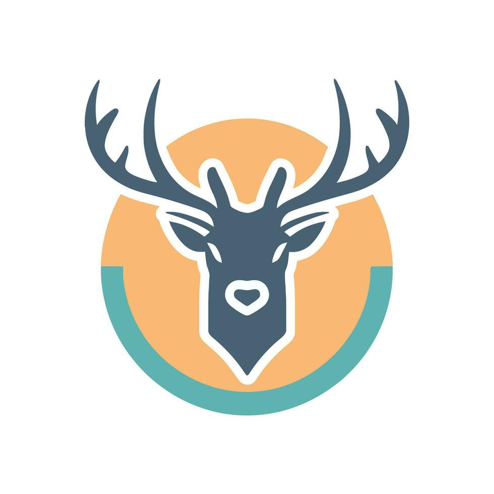 Deer Animal Logo Illustration Vector Design Template