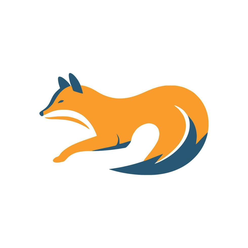 Fox Animal Logo Mascot Vector Design Illustration.