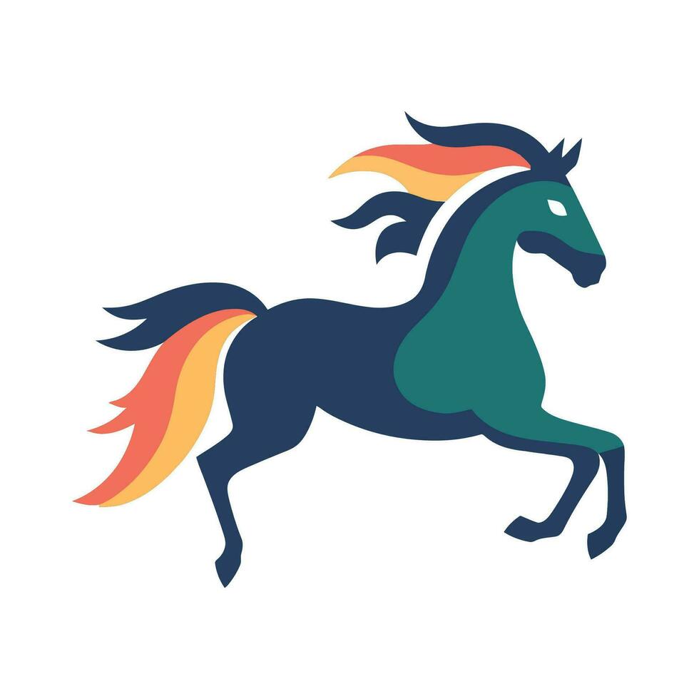 Horse Animal Logo Illustration Vector Design Template
