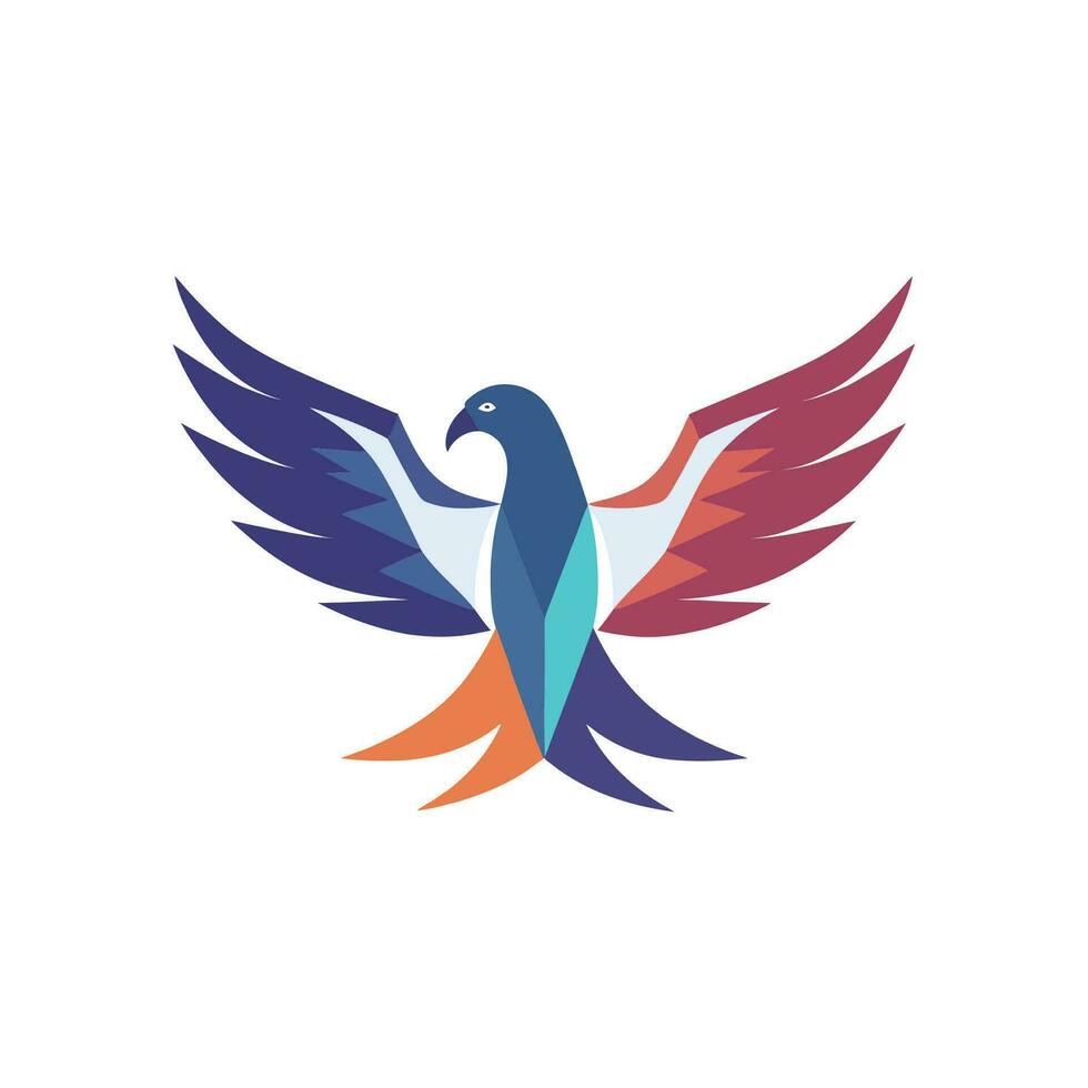 Falcon, Eagle, Hawk Bird Logo Illustration Vector Design