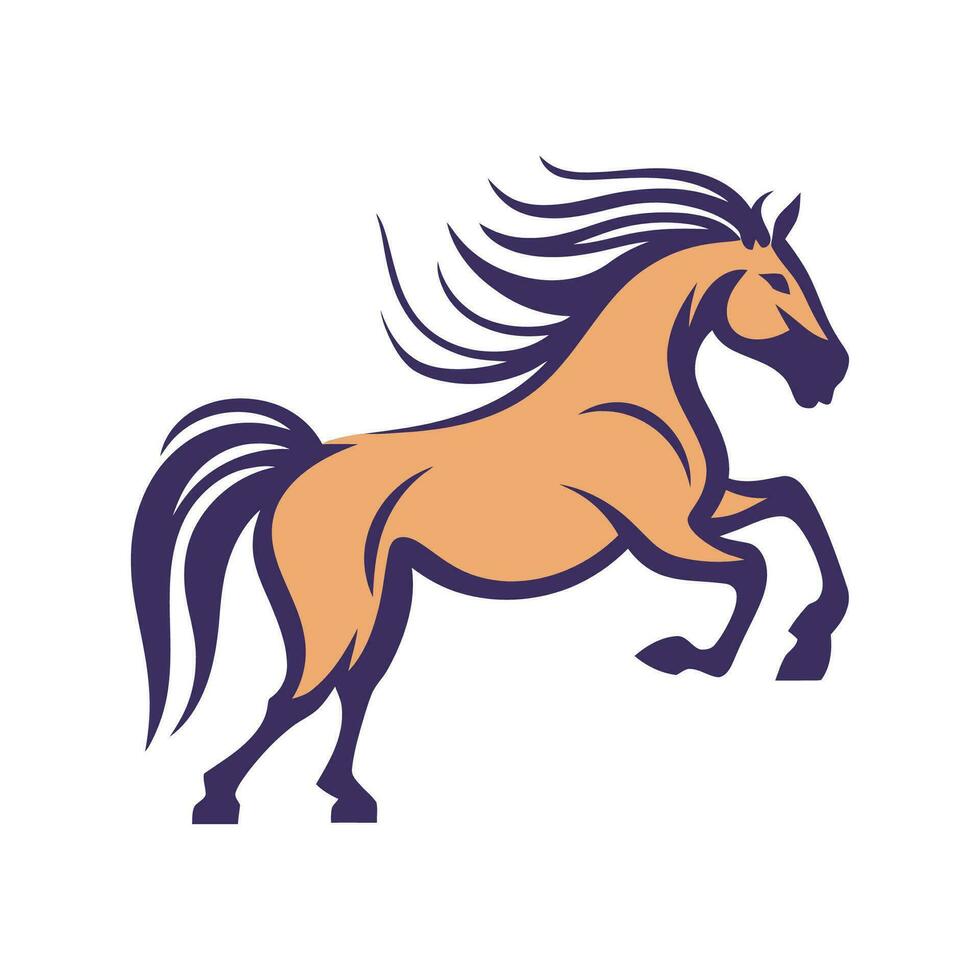 Horse Animal Logo Illustration Vector Design Template