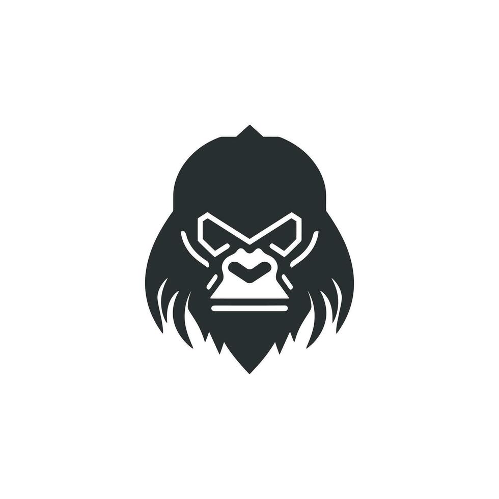 GORILLA MASCOT VECTOR LOGO ILLUSTRATION
