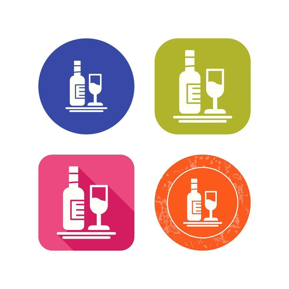 White Wine Vector Icon