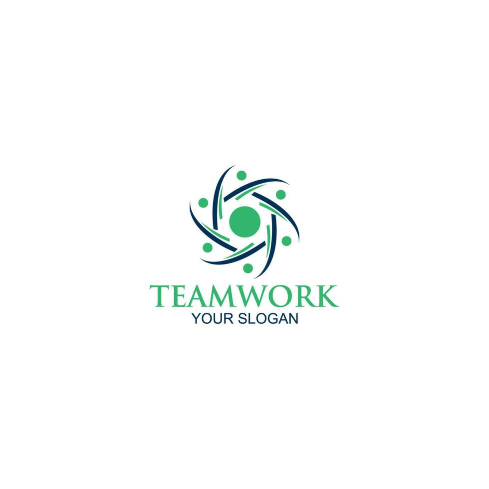 Teamwork Community Logo Design Vector