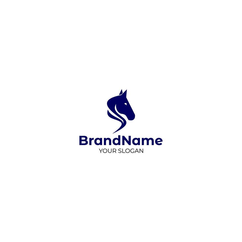 S Horse Logo Design Vector