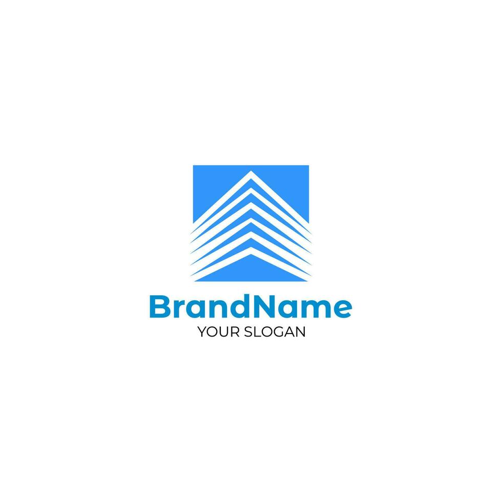 square architecture logo design vector