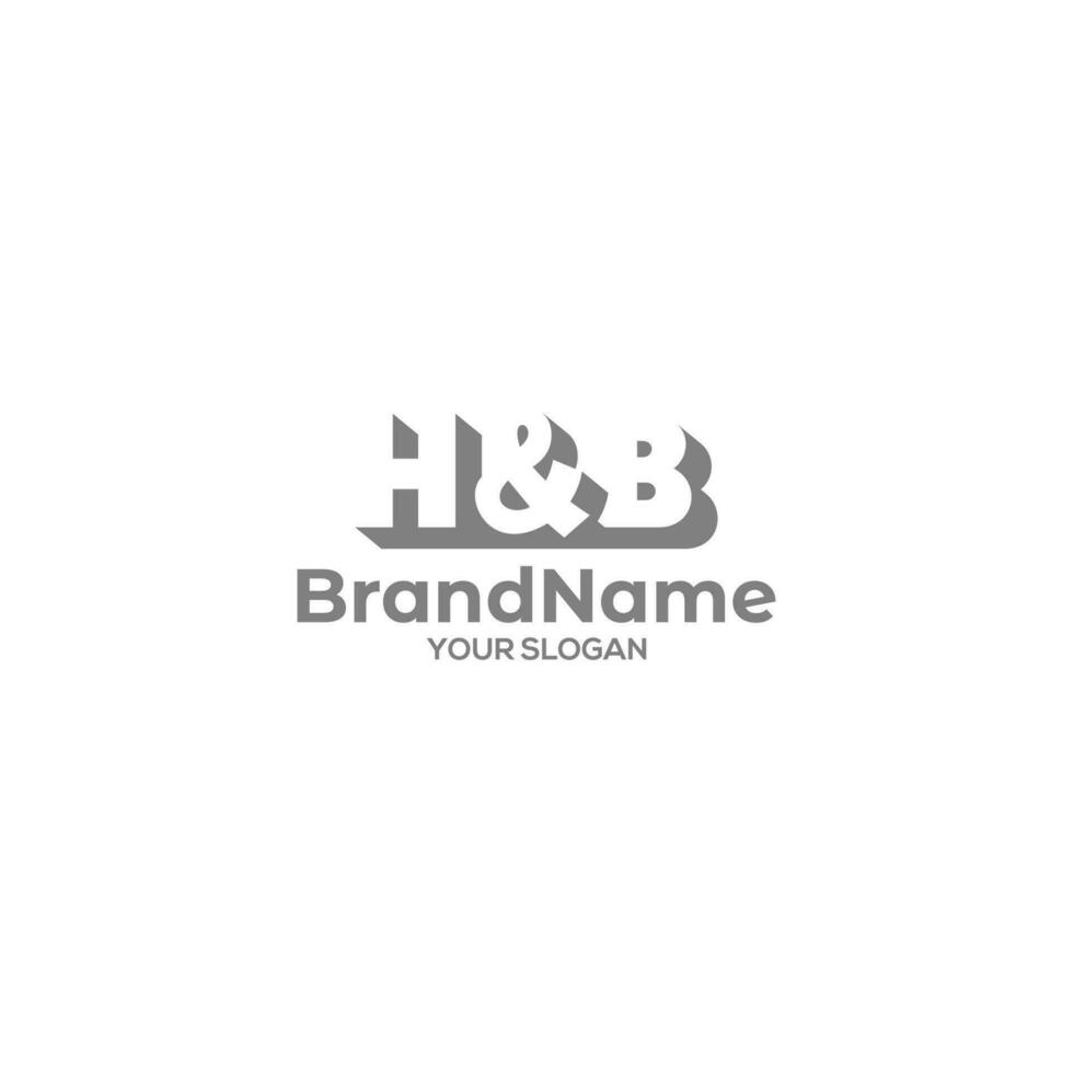 Simple HB Logo Design Vector